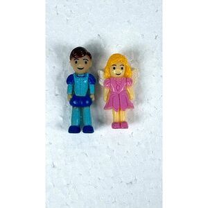 Polly Pocket Vintage Figures 1990s Mini Fairy and Bluebird Dolls 1"
